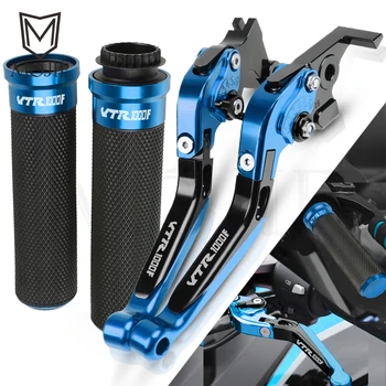 

For Honda VTR1000F / FIRESTORM VTR 1000F 1000 F VTR1000 F 1998-2005 Motorcycle CNC Brake Clutch Levers Handlebar Hand Grips Set