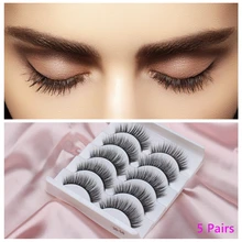 3D 5 пар накладных ресниц, накладные ресницы, накладные ресницы из искусственной норки, пряди, накладные Индивидуальные ресницы
