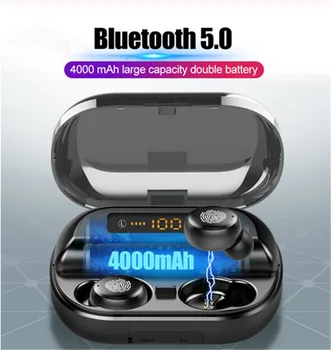 

Lyenn V11 Touch TWS Wireless Earphones Bluetooth 5.0 LED Display Stereo Earbuds Waterproof Sports Headset 4000mah Power Bank