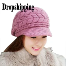 Двухслойные дизайнерские зимние шапки для женщин, теплая Меховая кепка вязаная шапка шарф Skullies beanies береты, новинка, шапка s Drop# ZA