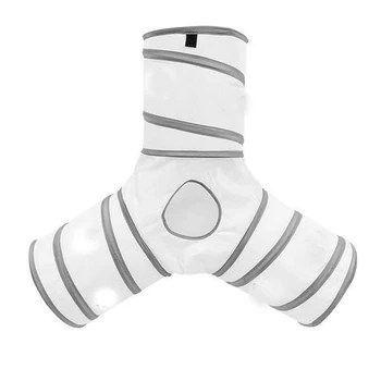 

3 Way Cat Play Tunnel and Cat Collapsible Kitten Indoor Outdoor Toys-Collapsible Pet Tunnels- for Small Pet