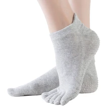 Носки для йоги, женские нескользящие носки с открытым носком, низкие носки для йоги, Пилатес, Барре, балетные, танцевальные