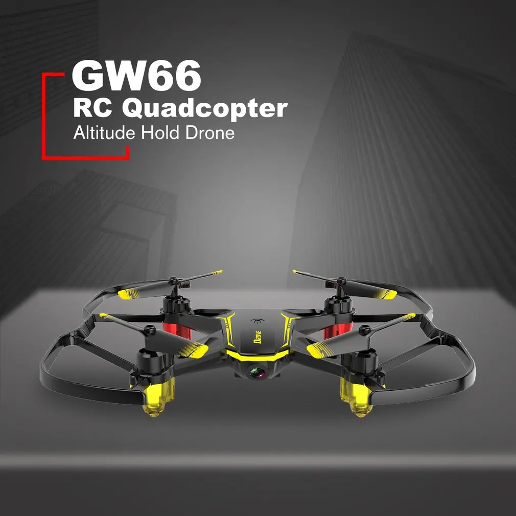 Global Drone GW66 мини Дрон FPV дроны, Радиоуправляемый вертолет пульт дистанционного управления квадрокоптером Квадрокоптер Дрон игрушки высота удержания