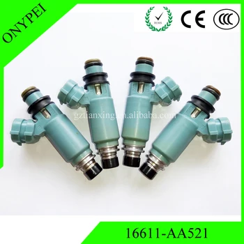 

(4 PCS) 16611-AA521 195500-3920 Fuel Injector For 2002-2005 Subaru Impreza WRX 2.0 1955003920 16611AA521