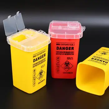 

Tattoo Needle Tip Danger Biohazard Gathering Barrel Garbage Bucket Disposable Needle Trash Container