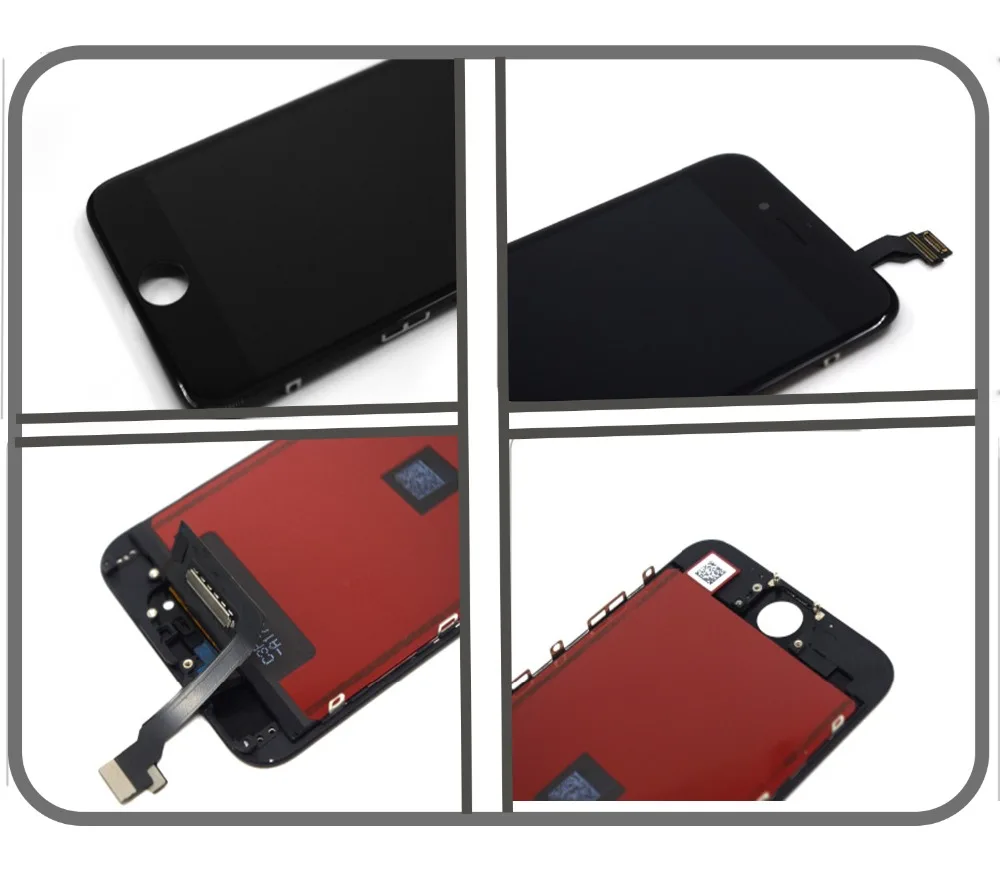 Качественный ЖК-дисплей для iPhone 6, сменный сенсорный экран для iPhone 5, 5c, 5S, SE, ЖК-дисплей, Восстановленный без битых пикселей, закаленное стекло