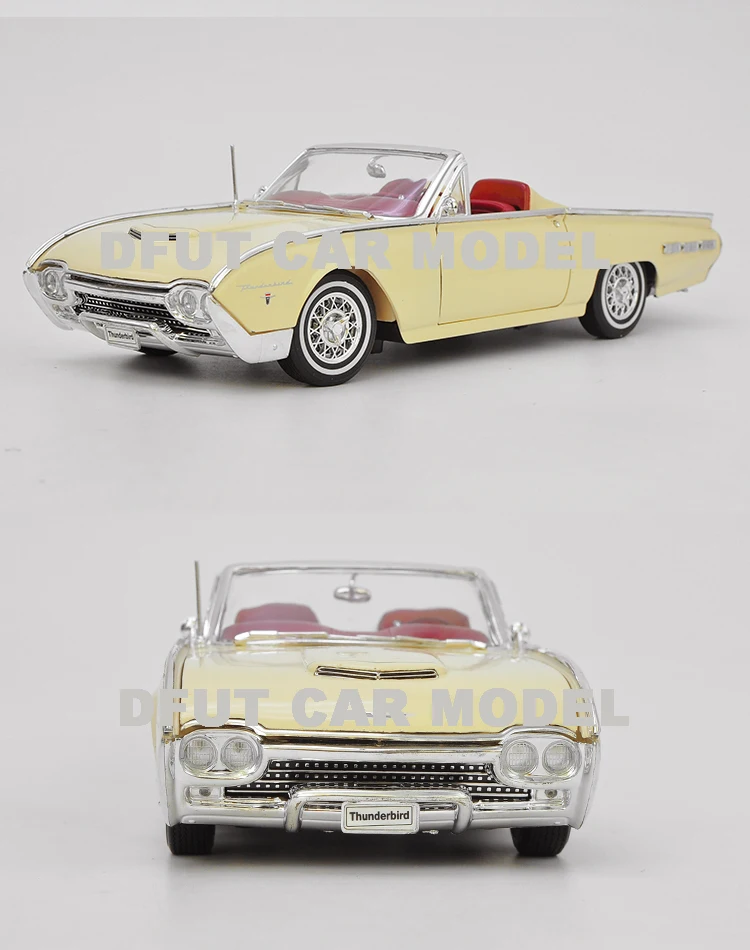 1:18 сплав игрушка Tbird 1962 путешествия издание автомобиль модель детских игрушечных автомобилей авторизованный игрушки для детей