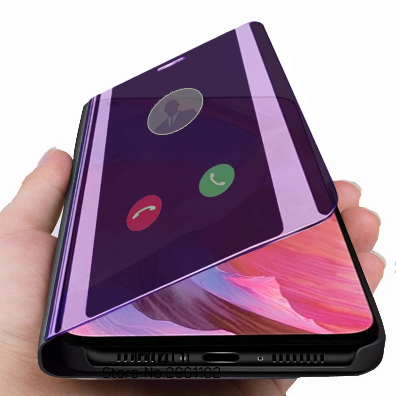 Умные зеркальные флип-Чехлы для Oppo A74 A54 A93 A16 A55 A54S 5G A 74 54 93 16 55 Подставка книг Fundas Coque