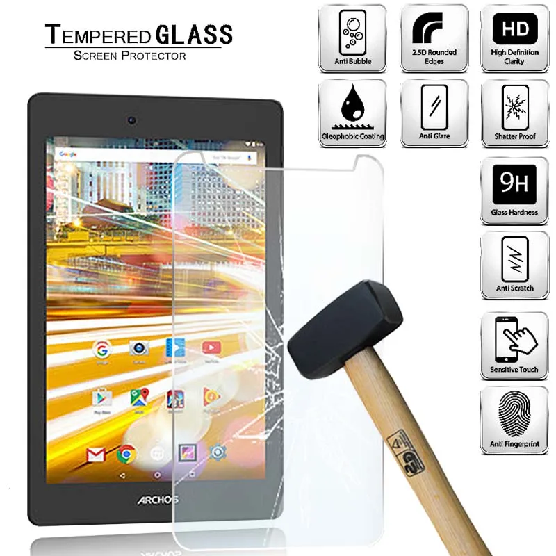 

Tablet Tempered Glass Screen Protector Cover for Archos 70 Oxygen HD Eye Protection Anti-Screen Breakage Tempered Film