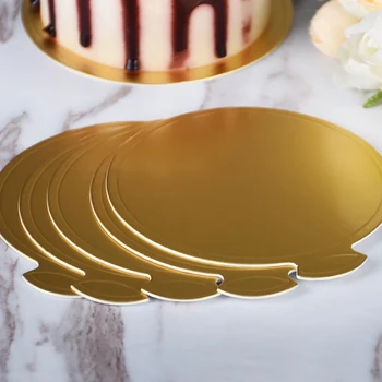 

100pcs Round Cake Boards Set Cakeboard Base Disposable Paper Dessert Tray 8/9cm Wedding Birthday Cake Pastry Decorative Tools
