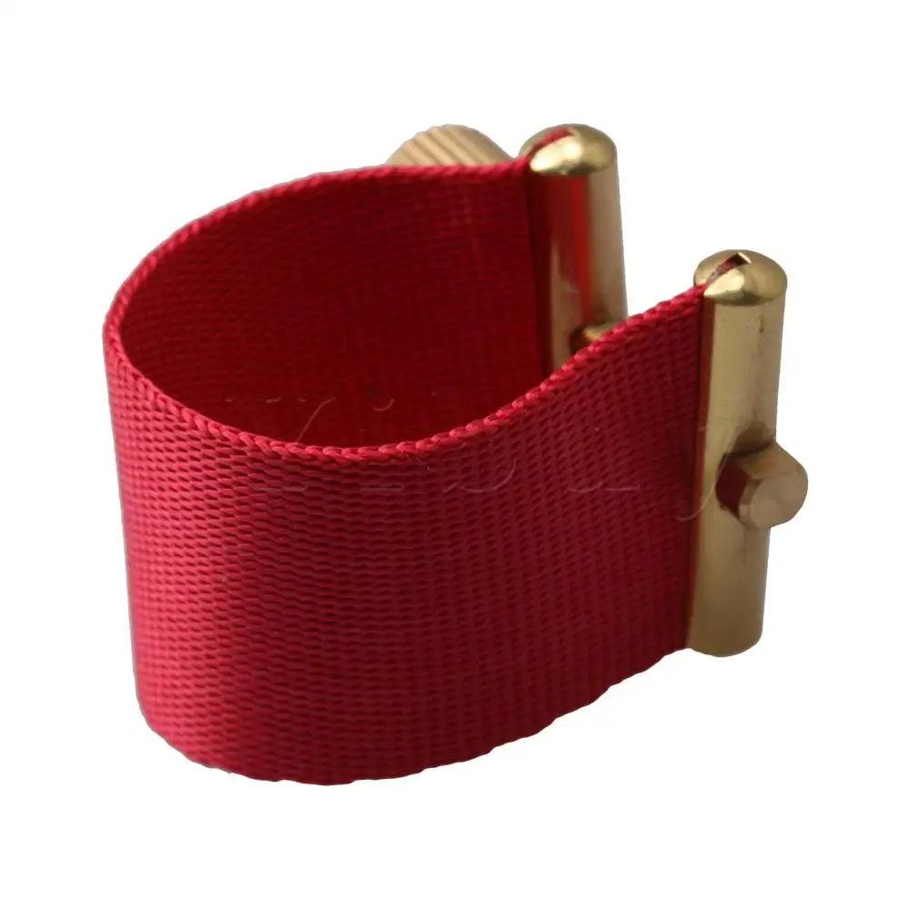 Yibuy 1x Red Ligature Suitable for the Alto Saxophone Bakelite Lacquer Mouthpiece