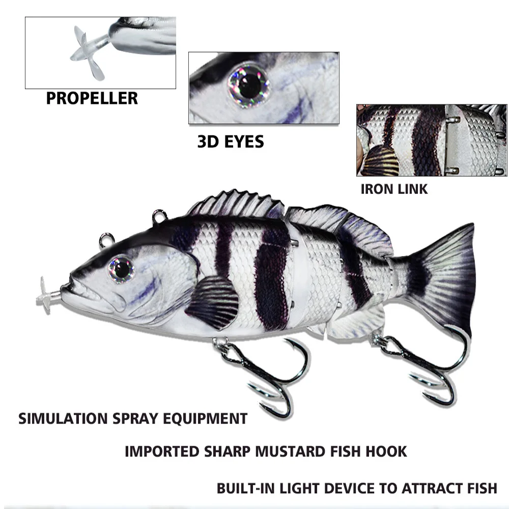 κ  ̳  ڵ   ̳ ̳ Wobblers Swimbait USB  ̴ LED 