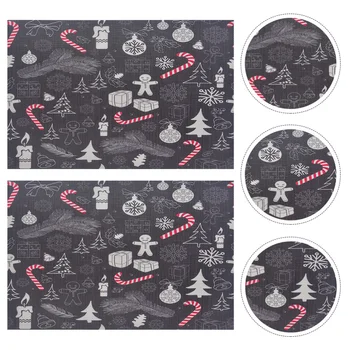

2pcs Heat-resistant Decorative PVC Insulation Pads Placemat Dish Mat Table Mat for Home