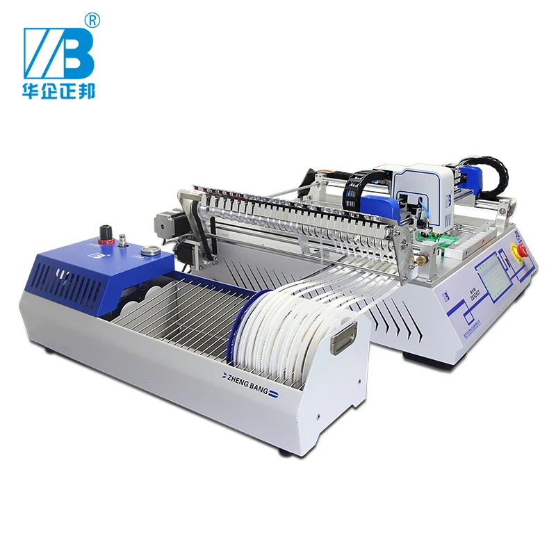 high stability/accuracy smt/smt led chip pick place machine for led strip bulbs tube, panel production line