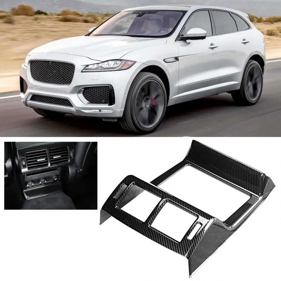 Garniture Volant Fibre Carbone ABS Pour Jaguar XF XFL F-Pace F-Type 2016-2019 - Accessoire Intérieur Luxueux