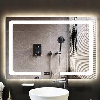 

CTL300 Wall Mounted Bathroom Mirror Intelligent Touch Switch Explosion-proof Anti-fog Bathroom Mirror With Led Light 110V/220V