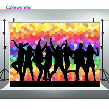 

Vinyl disco dancing Photographic Backdrops background Party Photo Background for Photo Studio