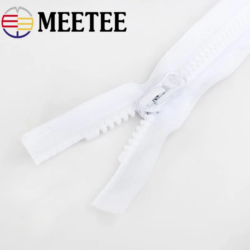Meetee 5 #60 300 см молния из смолы черный белый двойной ползунок открытые молнии для