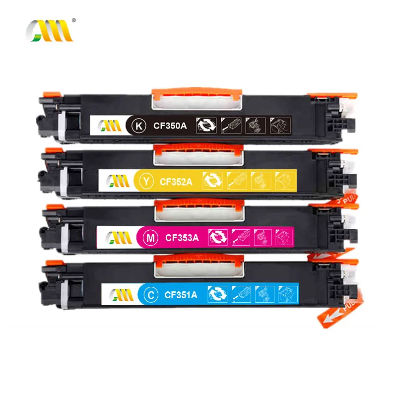 Совместимый картридж с тонером CMCMCM CF350A CF351A CF352A CF353A 130A для принтера HP Color LaserJet Pro MFP