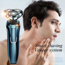 

1Set Electric Face Shaver Razor for Men 3D Floating Blade Washable USB Rechargeable Shaving Beard Machine Machine for Shaving