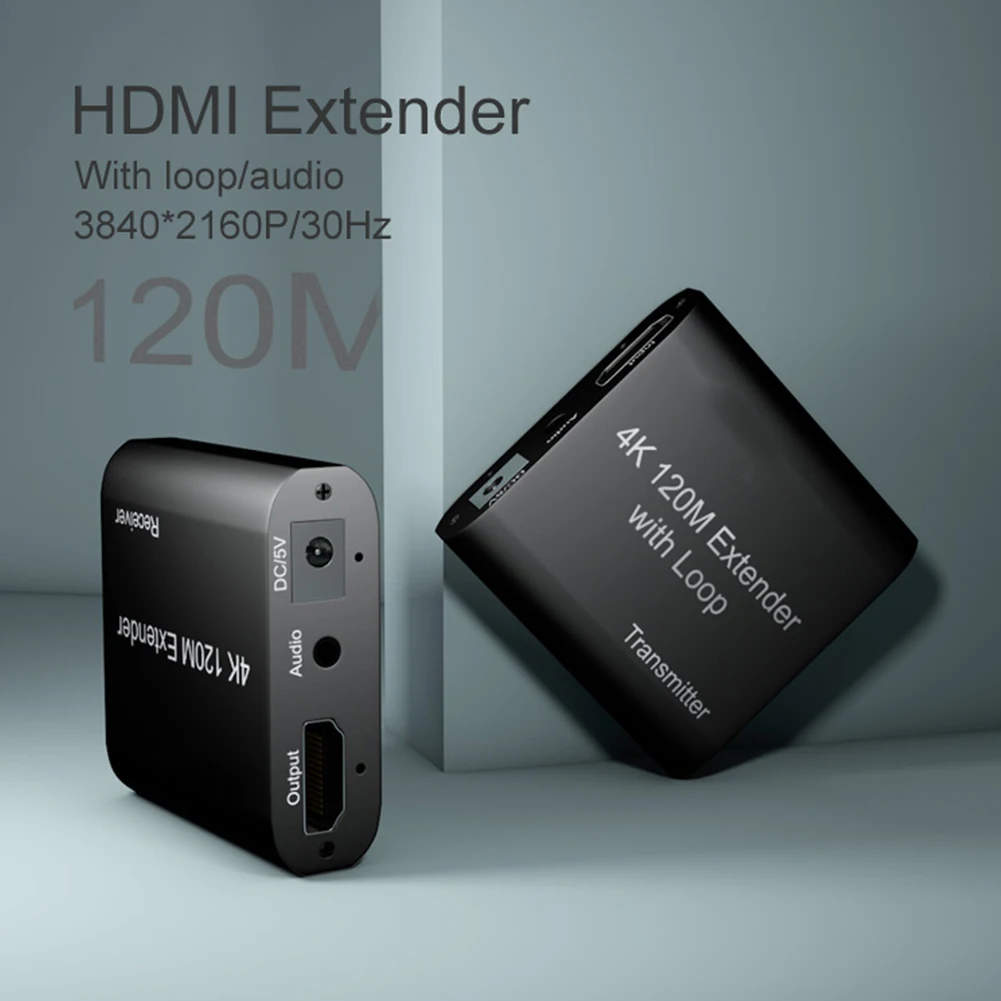 

60M HDMI Extender Over IP/TCP UTP/STP CAT5e/6 Rj45 LAN Network Support 1080p 120m Extension HDMI Splitter Transmitter Receiver