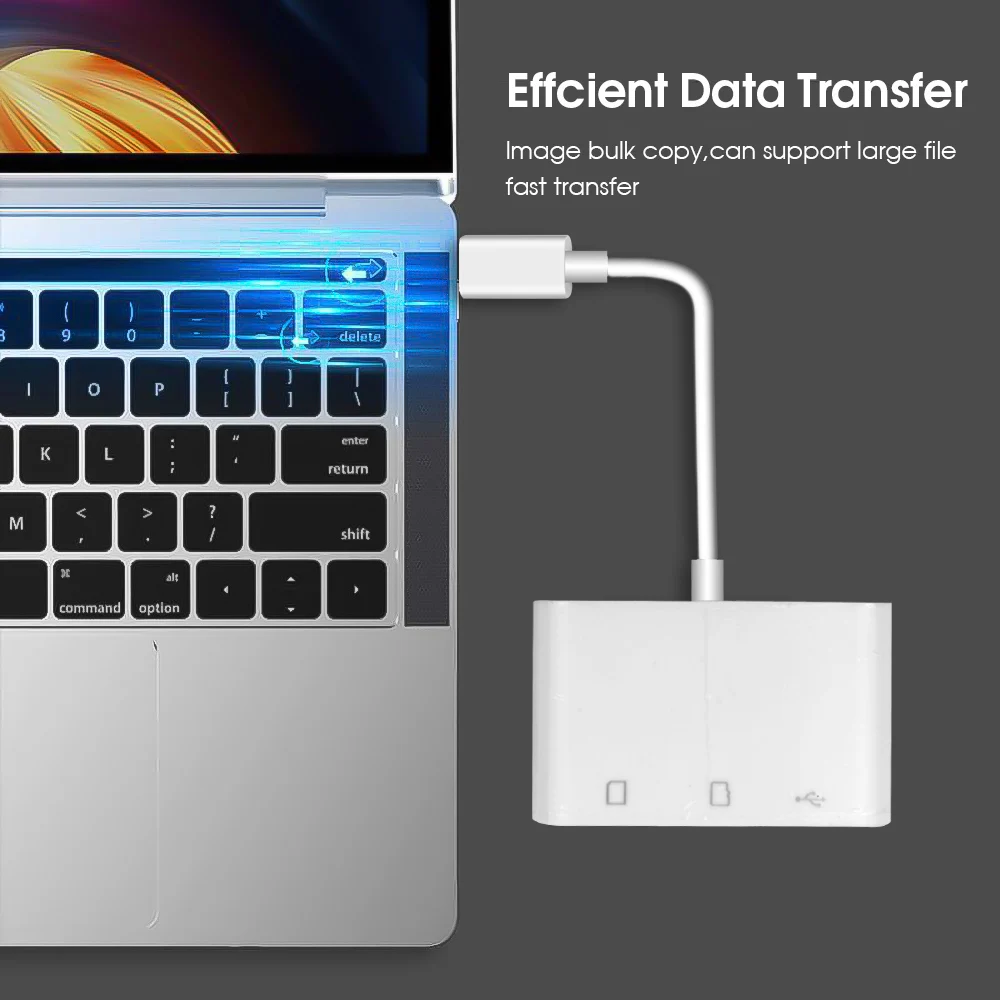 KEBIDU 3 в 1 USB Type C SD и Micro TF устройство для считывания карт памяти адаптер кабель умный