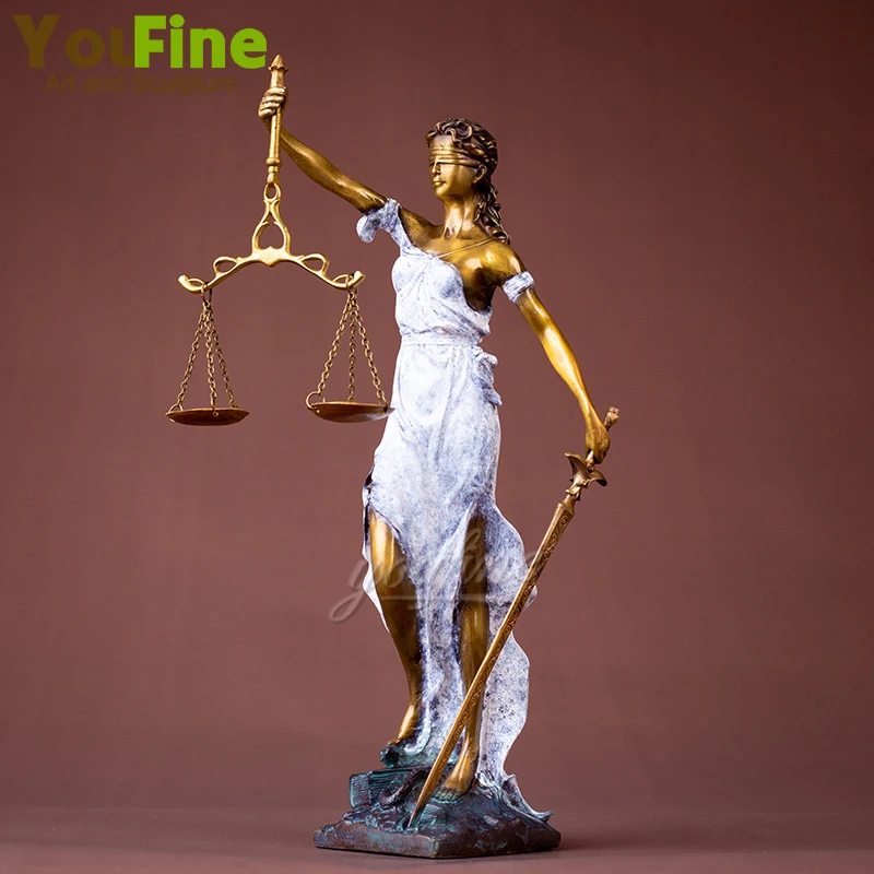 Bronze Lady Justice Statue Lady Justice Bronze Sculpture Goddess of