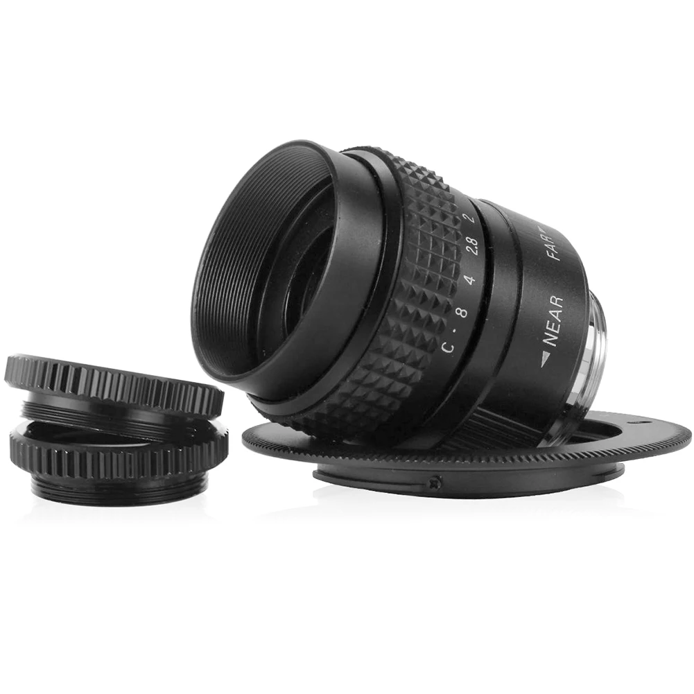 CCTV 25mm F1.4 C Mount Manual Focusing Practical Adjustable Camera Lens Clear Parts Metal Easy Install TV Movie Accessories Home