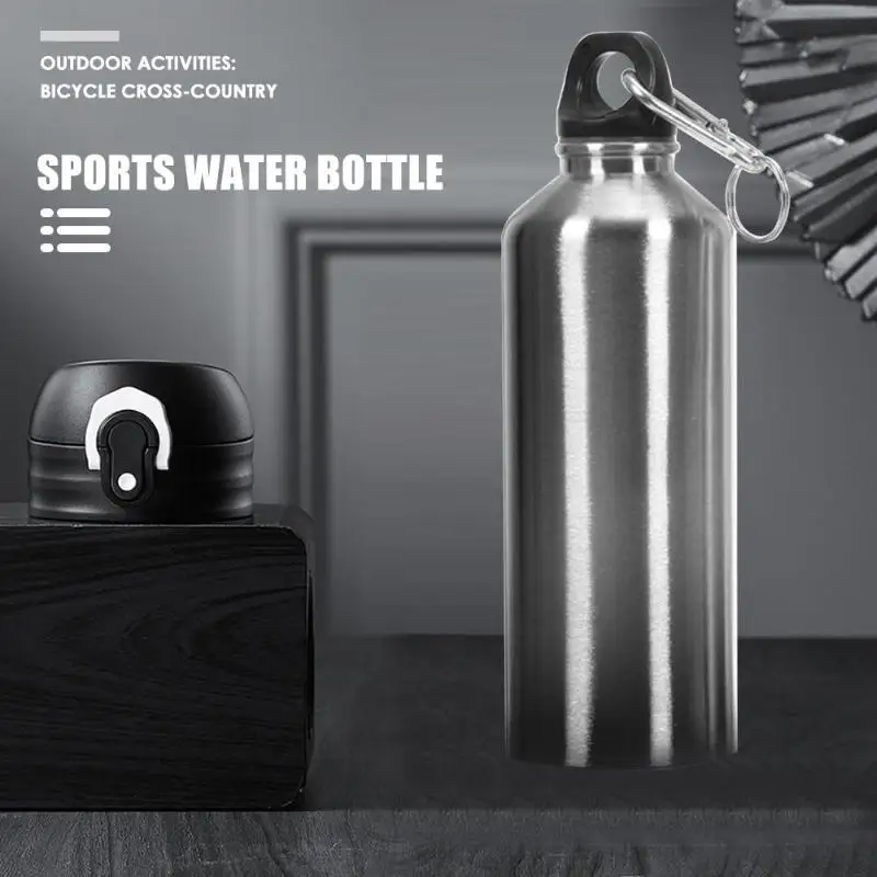 Спортивная бутылка для воды, для занятий спортом на открытом воздухе, спортивная чашка, для кемпинга, скалолазания, беговые бутылки, термос с вакуумной изоляцией, 400 мл