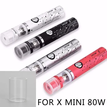 

2pcs 3pcs 5pcs/lot clear glass for X mini 80w replacement glass warehouse electronic cigarette accessories
