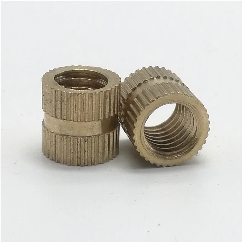 

20pcs/50pcs/100pcs M1 M1.2 M1.4 M2 M2.5 M3 M4 M5 M6 M8 Braas insert bushings Injection Molding Brass Knurled Thread Inserts Nuts