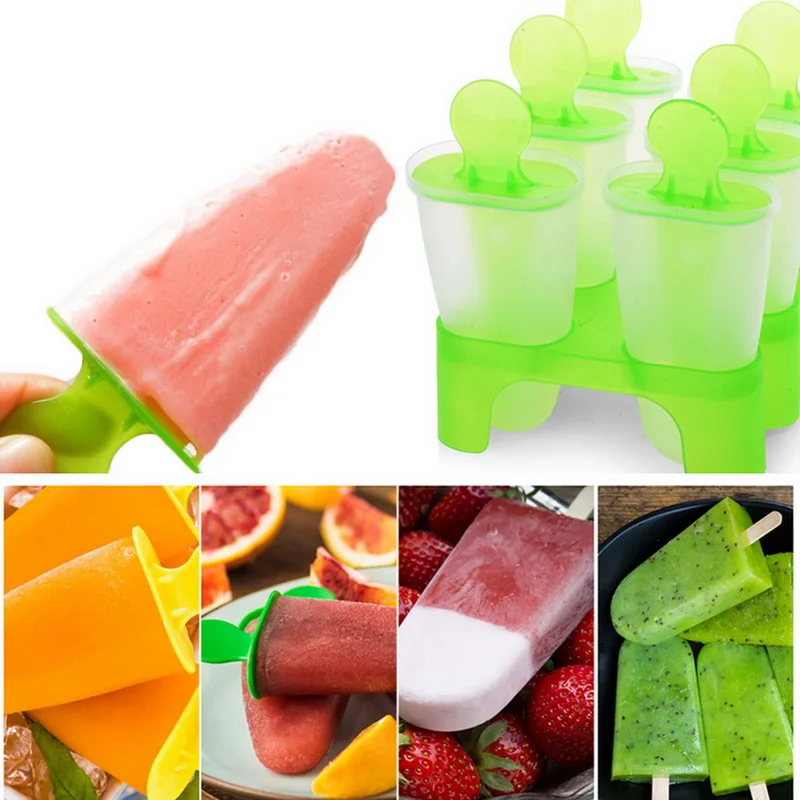 Самодельные DIY формы для мороженого 4 6 8 ячеек кубиков льда летняя форма