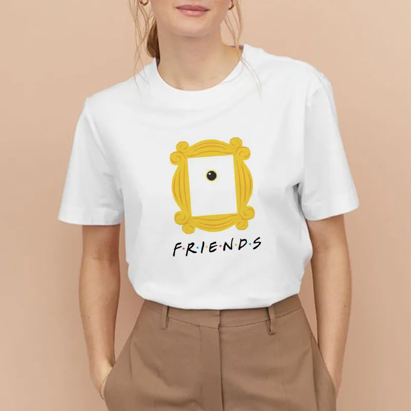 Яркие друзья ТВ шоу 25TH anniversary Friends женская футболка Harajuku футболка модные Поклонники подарок модные топы