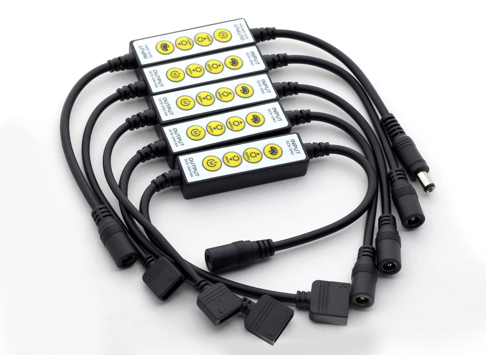 Четыре кнопки мини RGB/RGBW контроллер USB мини контроллер один цвет/двойной белый/RGB/RGBW/RGB+ CCT светодиодные полосы света