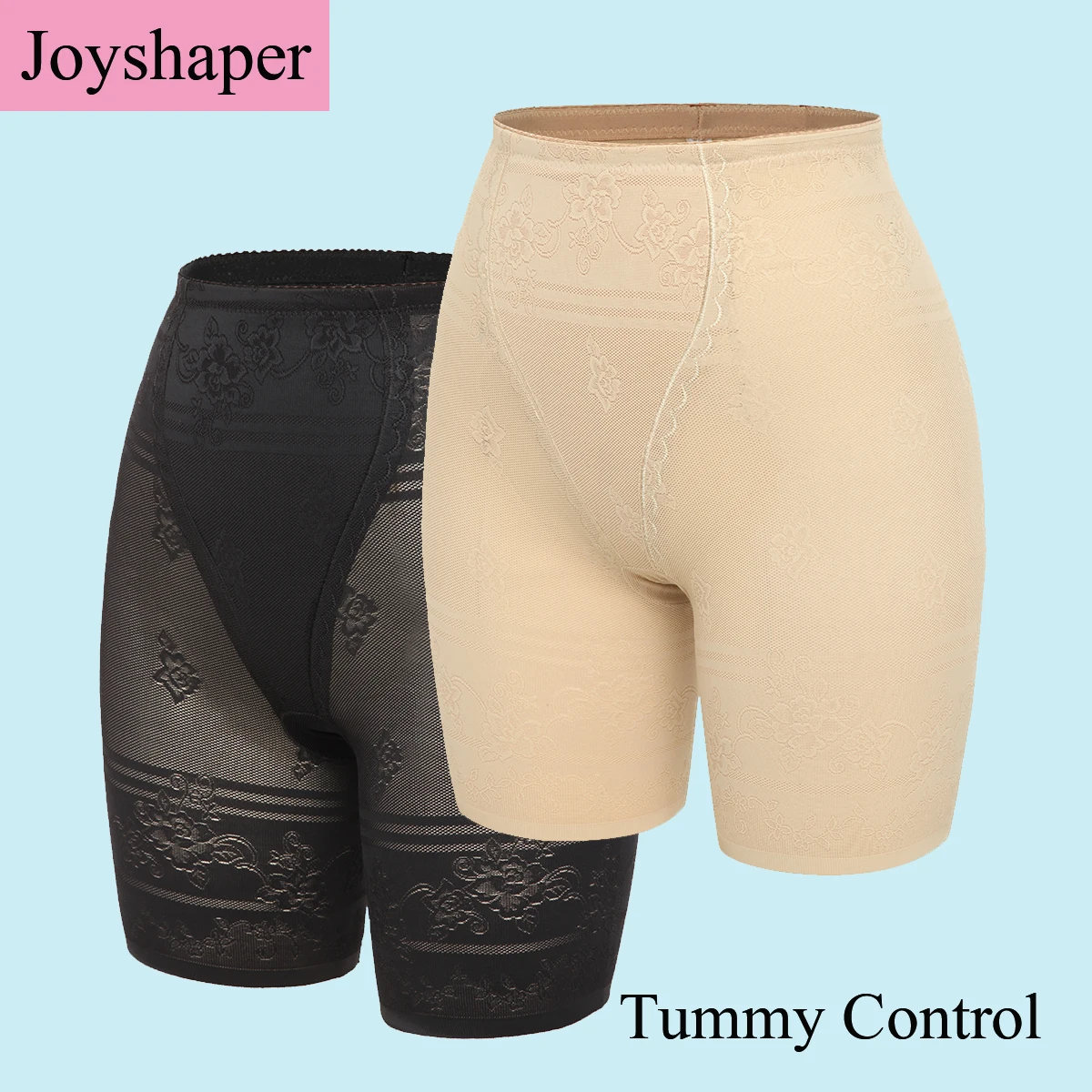 

Joyshaper Women Sexy Lingerie Body Shaper Safety Short Pants Control Panties Thigh Slimming Underwear Printing Waist Trainer