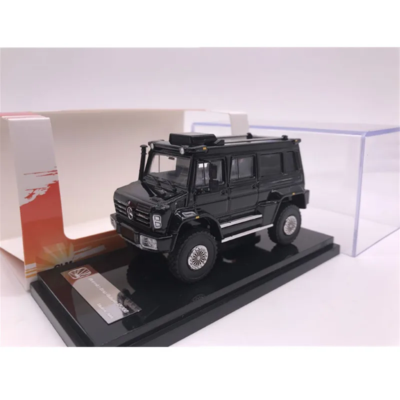 GLM 1/64 масштаб Mercedes Benz Unimog U5000 SUV черный 2012 литья под давлением модель автомобиля