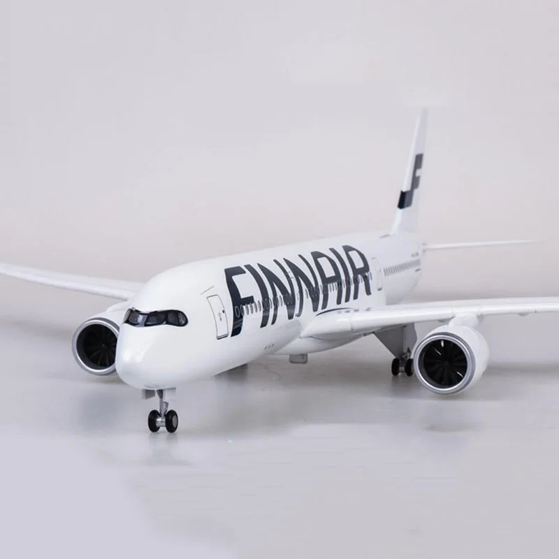 47 см 1/142 масштаб литой самолет Airbus A350 FINNAIR модель самолета с базовыми колесами Смола самолет для коллекционирования - Цвет: Normal
