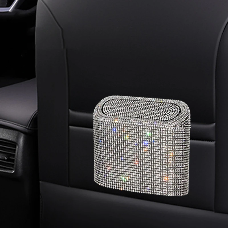 Trash Can For Car Storage Box Garbage Grabber Door Trash Bin Auto Supplies Car Interior Accessories car trash can