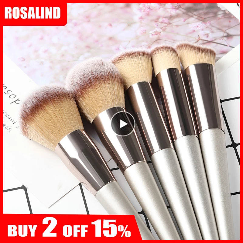 

ROSALIND Makeup Brushes Kit Set Highlighter Cosmetic Pincel Maquiagem Powder Eyeliner Eyeshadow Professional Brush Cleaner Tool