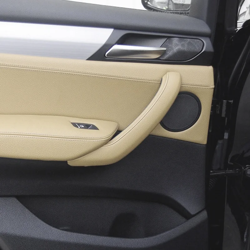 Links Rechts Fahrer Auto Innen Tür Pull Griff Leder Abdeckung Set Montage Ersatz Für BMW X3 X4 F25 F26 2010-2016 – Detail 17
