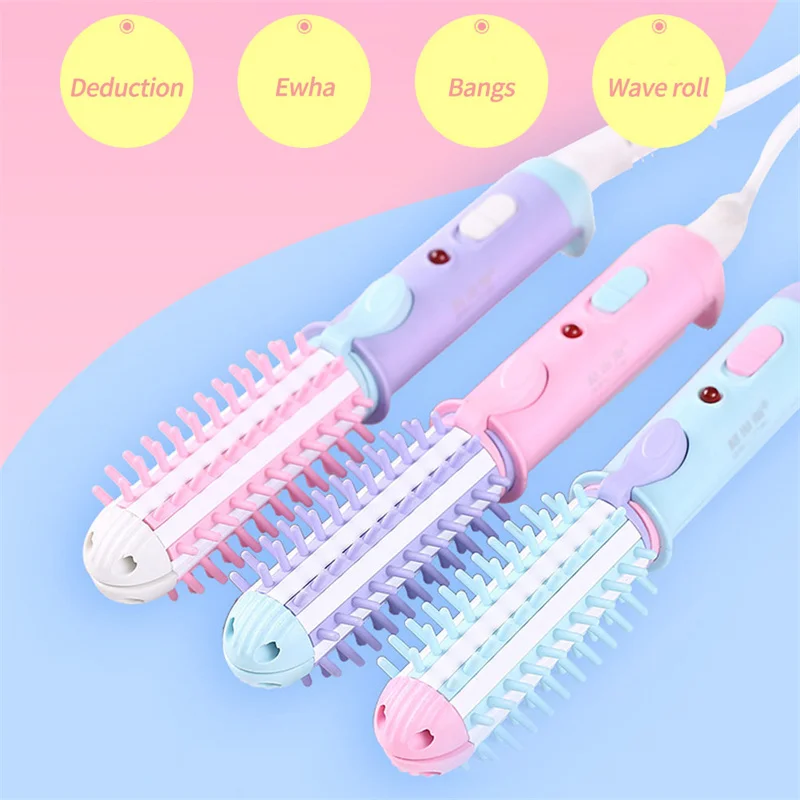 Mini Hair Curler & Straightener 2 in 1 Hair Wave Curling Iron Professional Straighteners Fashion Styling Tools