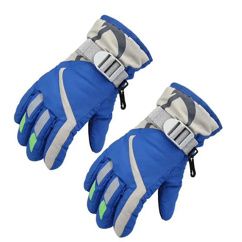 Ski-Gloves Mittens Snow Warm Waterproof Winter Riding Outdoor with Buckle Lining Anti-Slip