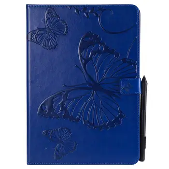 

Flip Stand Cover Smart Sleep Wake Up Tablet Case for IPad Air 3 2019 Pro 10.5\" 3D Butterfly Pattern PU Leather Protective +pen