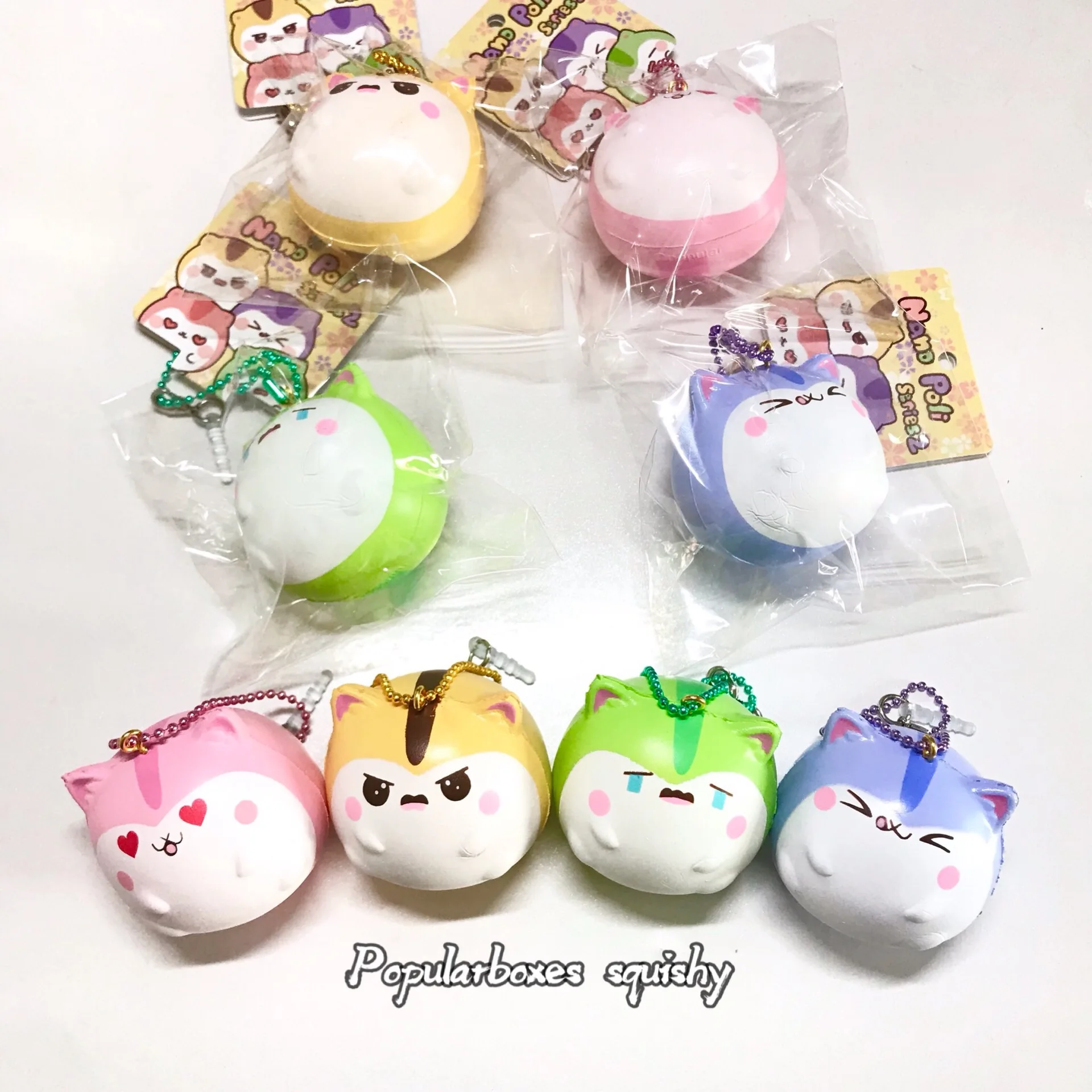 Popularboxes nano poli squishy series 2 медленное увеличение