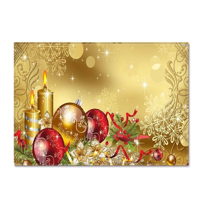No 16 Joyous Bright Decorative Rectangle Washable Non-slip Odorless Large Floor Mat Christmas Home Hotel Decorations 3D Thin Carpet - Цвет: No 16