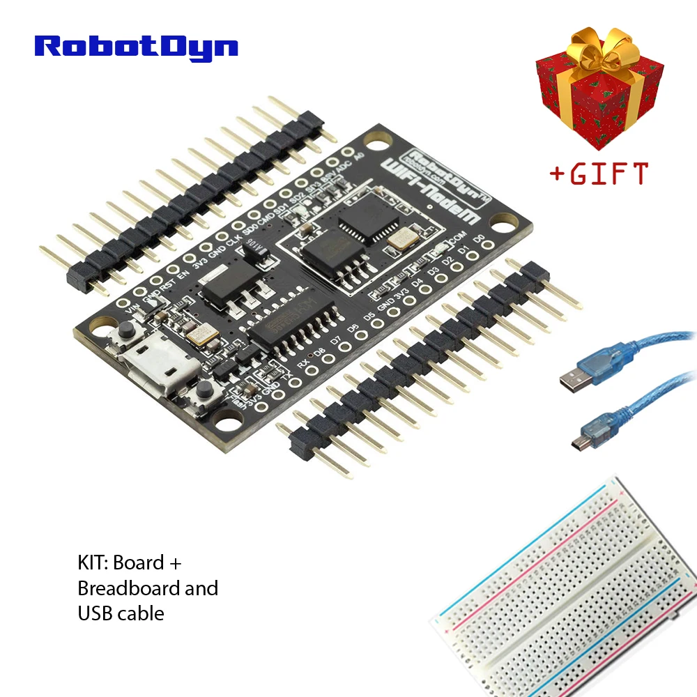 NodeMCU V3 Lua WIFI модуль интеграции ESP8266 + дополнительная память 32M flash USB serial CH340G|module