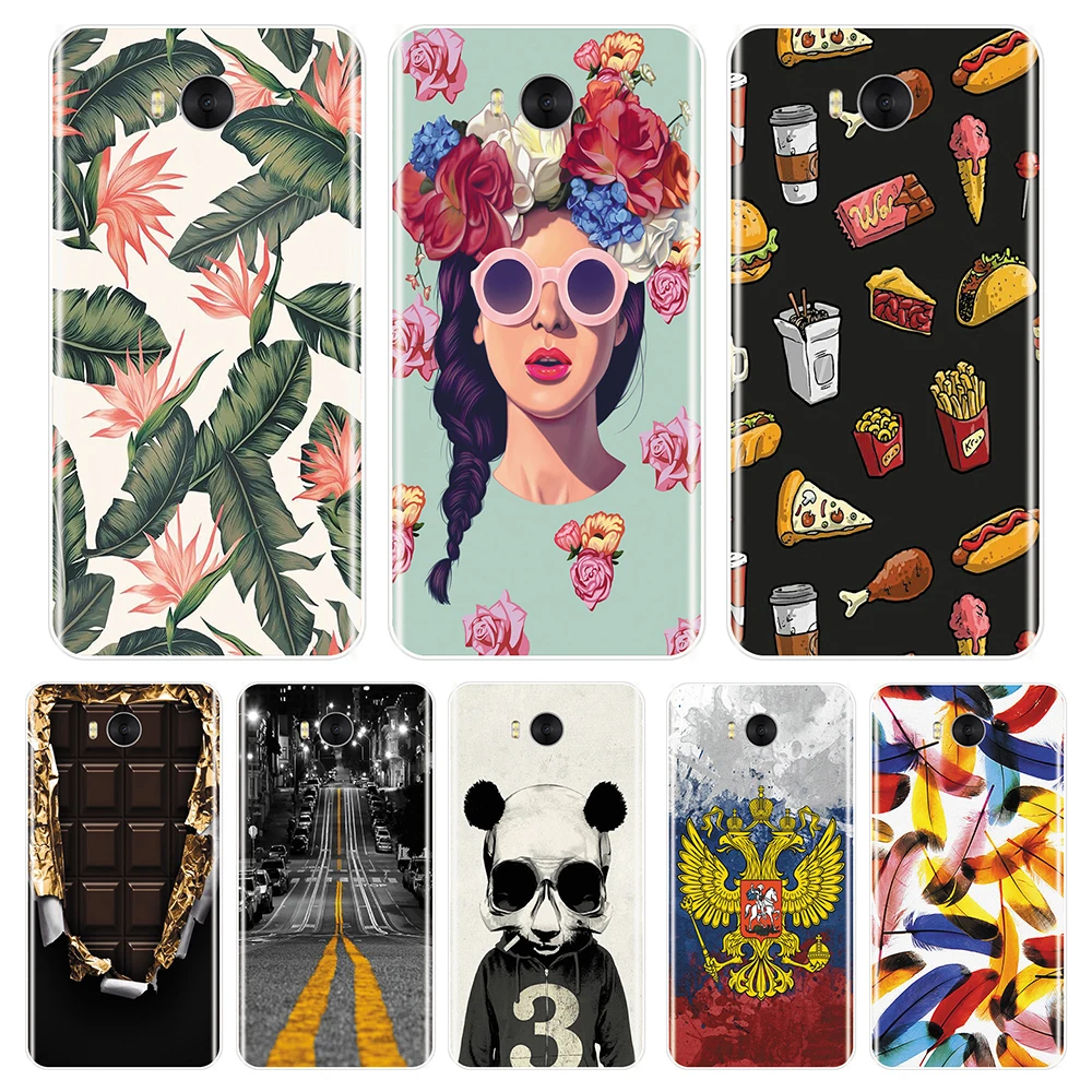 Мягкая задняя крышка для Huawei Y5 Y6 Y7 Prime 2017 2018 Y9 2019 новый узор силиконовый чехол