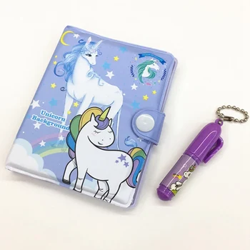 

1Set Cute Unicorn Notebook With Ballpoint Pen Notepad Diary Notebook Exercise Book Stationery School Office Supply Color Random