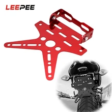 LEEPEE мотоцикл номерной знак кронштейн алюминиевый сплав Ласточка Хвост мото номерной знак украшения мотоцикл держатель Универсальный