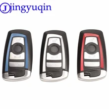 Jingyuqin 4B inteligentny klucz obudowa na telefon Keyless dla BMW 1 3 5 serii F10 F20 F30 F40 z Uncut pusty klucz